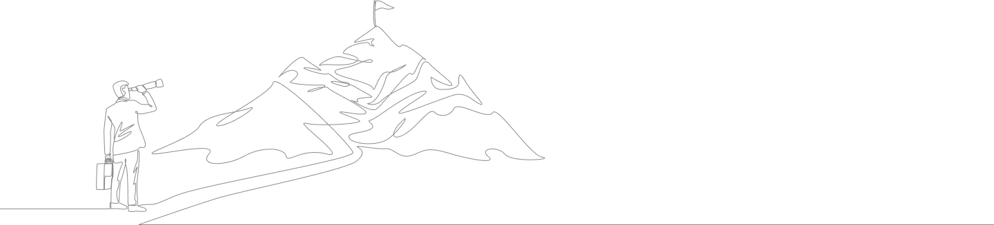 India at the Core Mountain Illustration